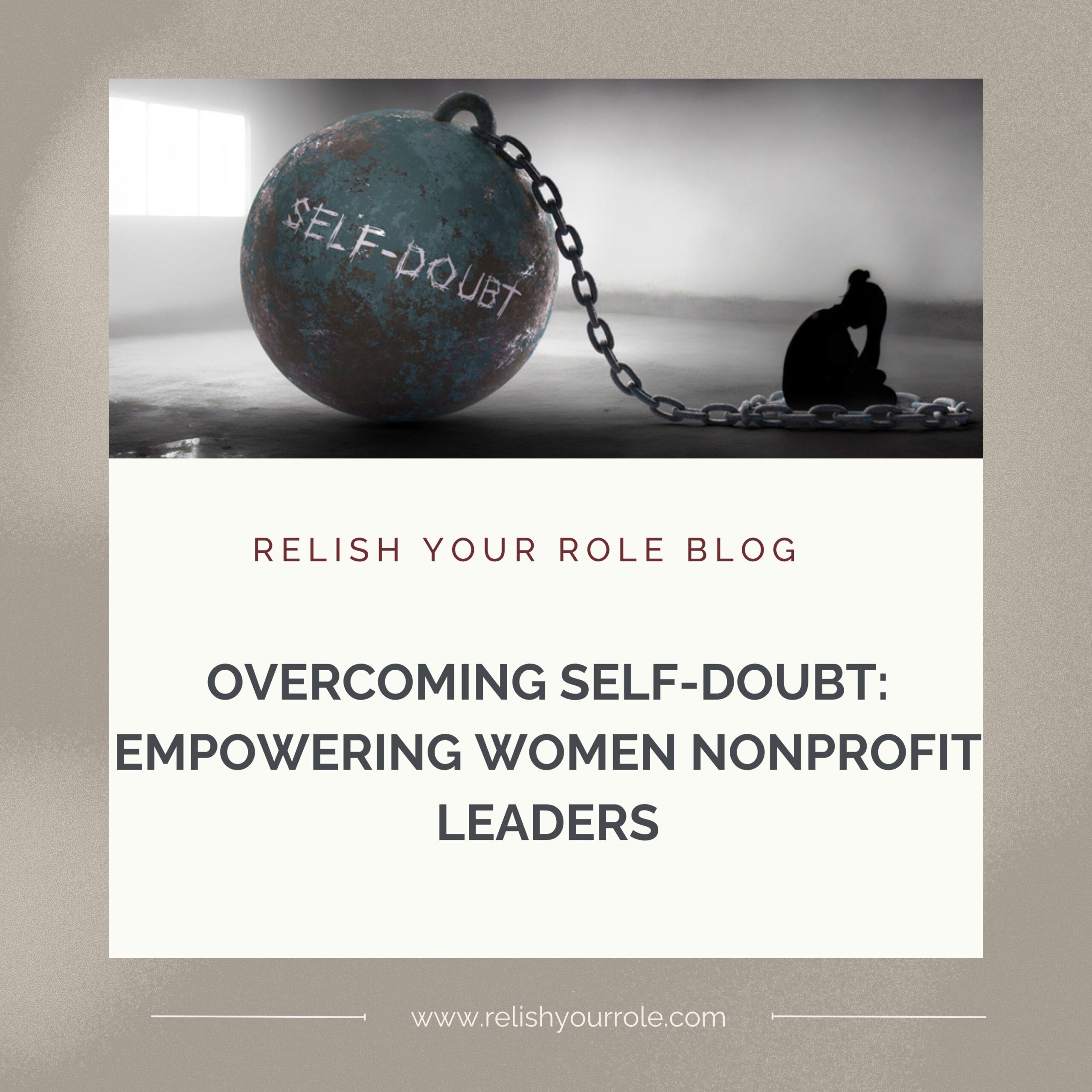 Woman chained by her self-doubt